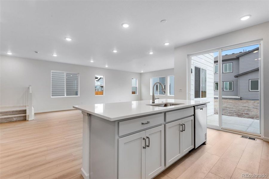 Furnished interior view inside a new home in Reunion, Commerce City (Image 9).