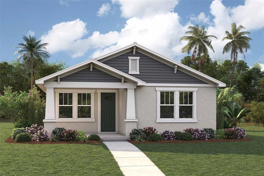Front exterior of a new home in , St. Petersburg, FL, highlighting curb appeal (Image 7).