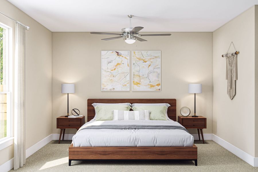 Furnished interior view inside a new home in Dunham Pointe, Cypress (Image 13).