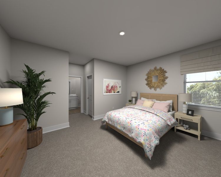 Furnished interior view inside a new home in Marshburn Landing - Signature Series, Wendell (Image 9).