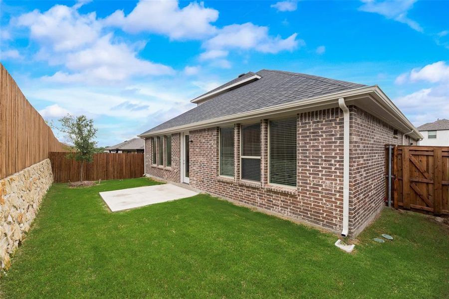 Front exterior of a new home in Villages of Hurricane Creek, Anna, TX, highlighting curb appeal (Image 18).