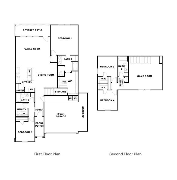 2D floor plan layout of this home in Talavera, Kyle, TX (Image 3). 2D floor plan layout of this home in Talavera, Kyle, TX (Image 3).
