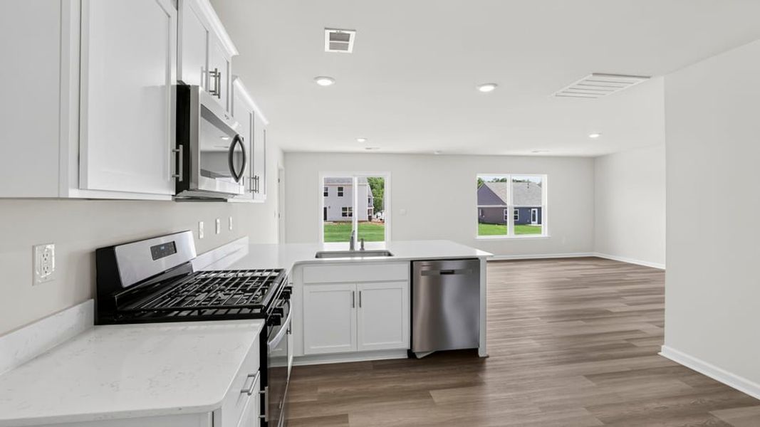 Furnished interior view inside a new home in Treemont Commons, Wellford (Image 7). Furnished interior view inside a new home in Treemont Commons, Wellford (Image 7).