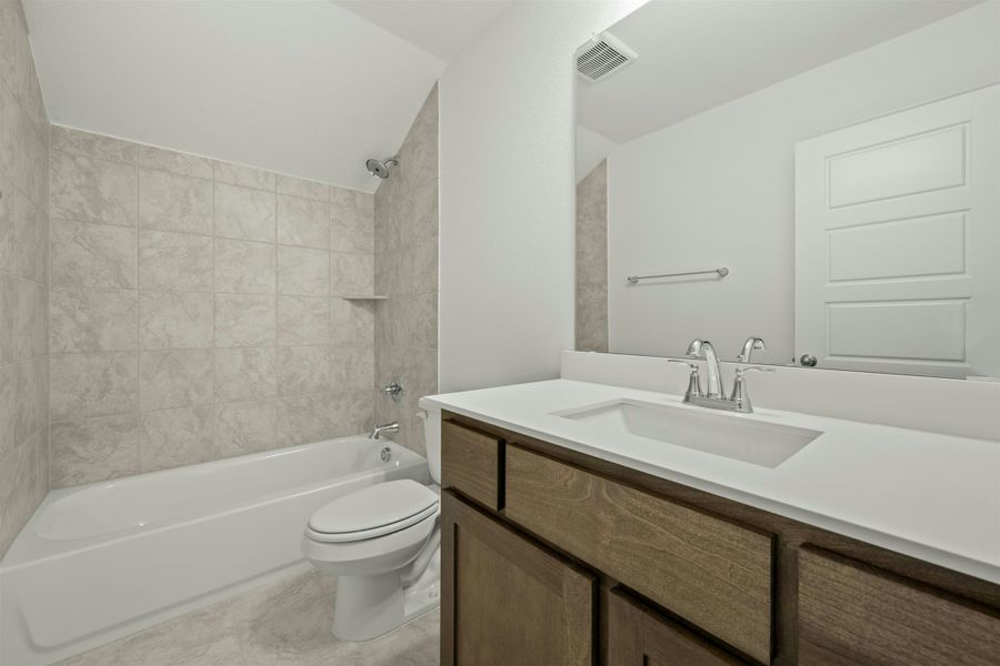 Representative furnished interior of a home built from the Cherry by Kindred Homes in Westside Preserve, Midlothian (Image 43).