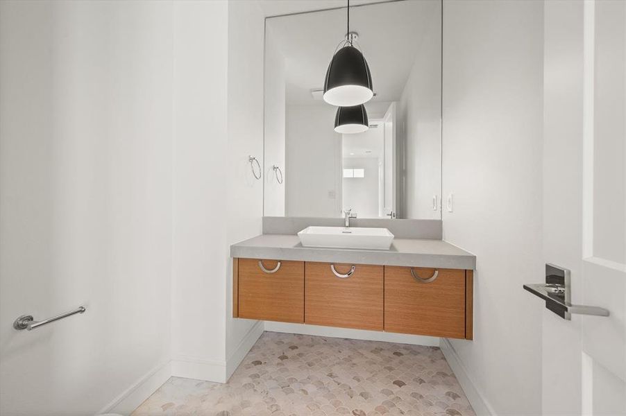 Media room bath Media room bath