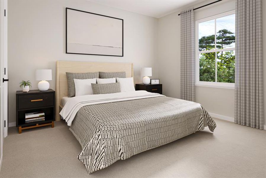 Representative furnished interior of a home built from the Barron by Ryan Homes in Ravenfield, Charlotte (Image 7).