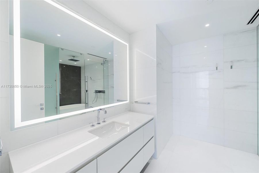 Furnished interior view inside a new home in Aston Martin Residences, Miami (Image 3).