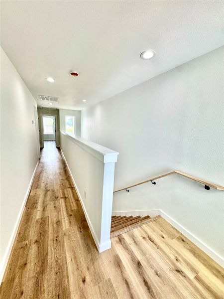 Hallway at top of the staircase. Hallway at top of the staircase.