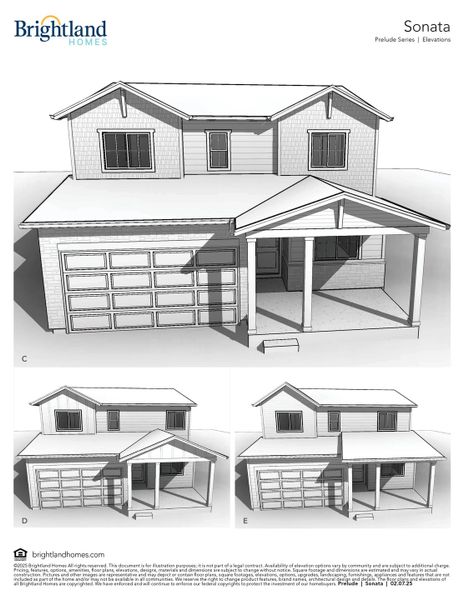 Sonata Elevations