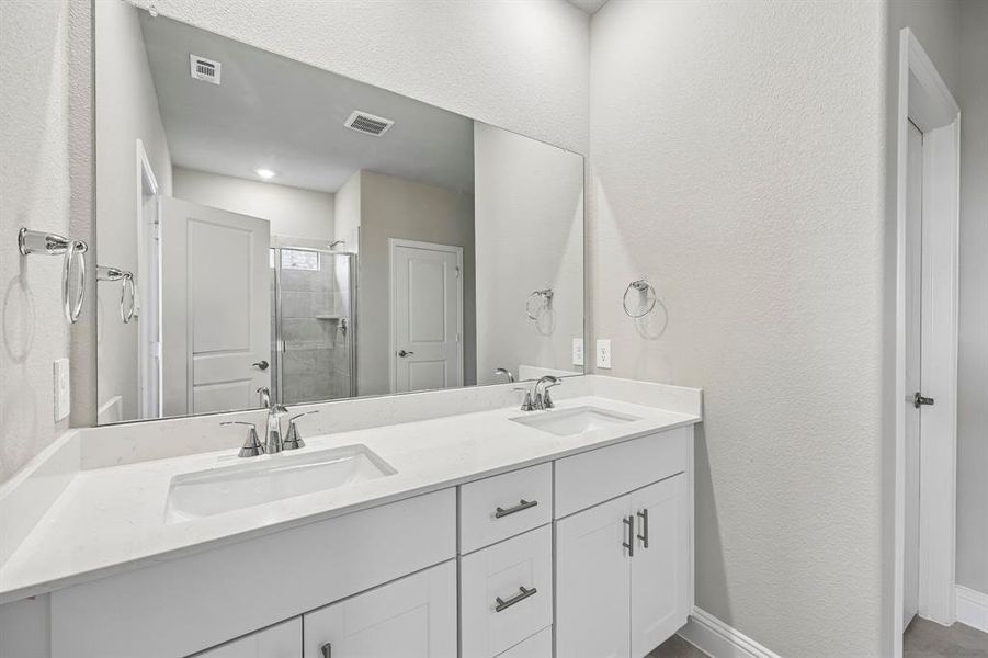 Furnished interior view inside a new home in Lakehaven - Premier Series, Farmersville (Image 12).
