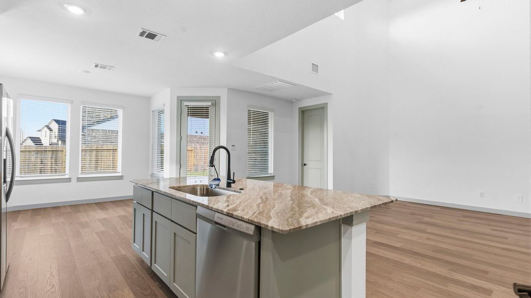 Furnished interior view inside a new home in Alexander 55' Homesites, Pearland (Image 6).