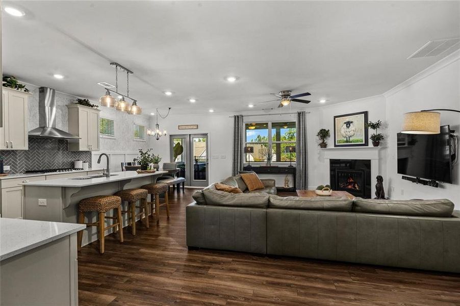 Furnished interior view inside a new home in , Canton (Image 44).