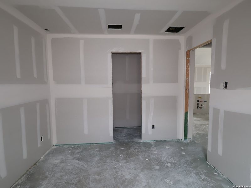 In-progress construction of a new home in Park Place, New Braunfels, TX (Image 32).