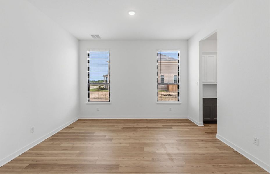 Representative unfurnished interior of a home built from the Ferris by Pulte Homes in Kuempel Estates, Pflugerville (Image 65). Representative unfurnished interior of a home built from the Ferris by Pulte Homes in Kuempel Estates, Pflugerville (Image 65).