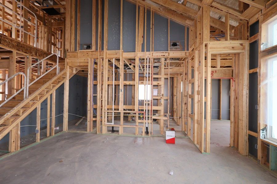 In-progress construction of a new home in Bridgeland Central: Emerald Heights - Enclave Collection, Cypress, TX (Image 15).