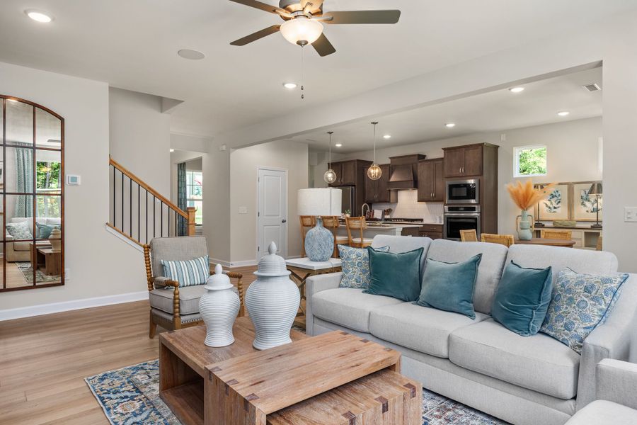 Representative furnished interior of a home built from the The Willow B by Davidson Homes LLC in Retreat at North Main, Lillington (Image 13).