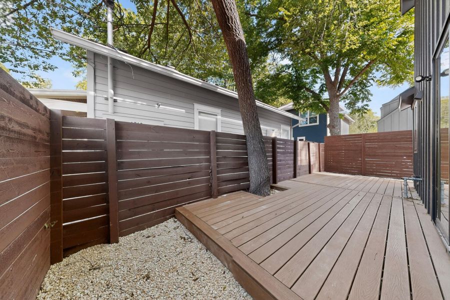 Exterior details and patio area of a home in , Austin (Image 4).