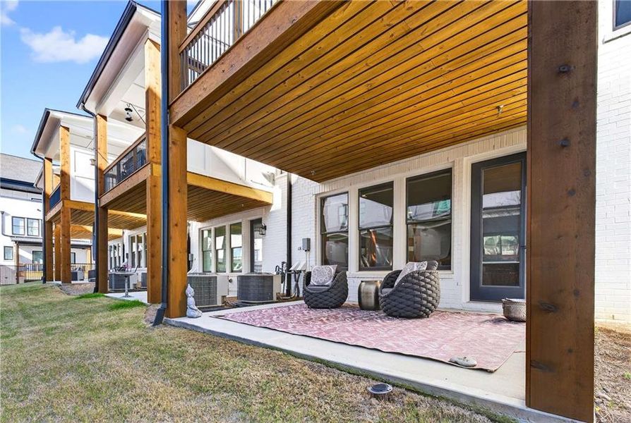 Exterior details and patio area of a home in , Atlanta (Image 3).