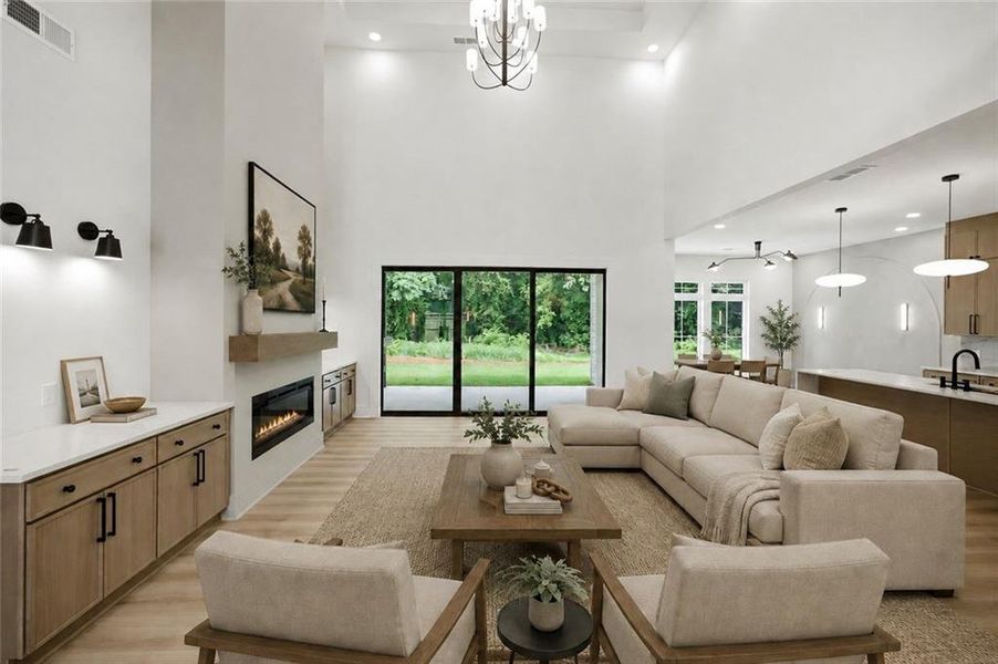 Furnished interior view inside a new home in , Cumming (Image 9).