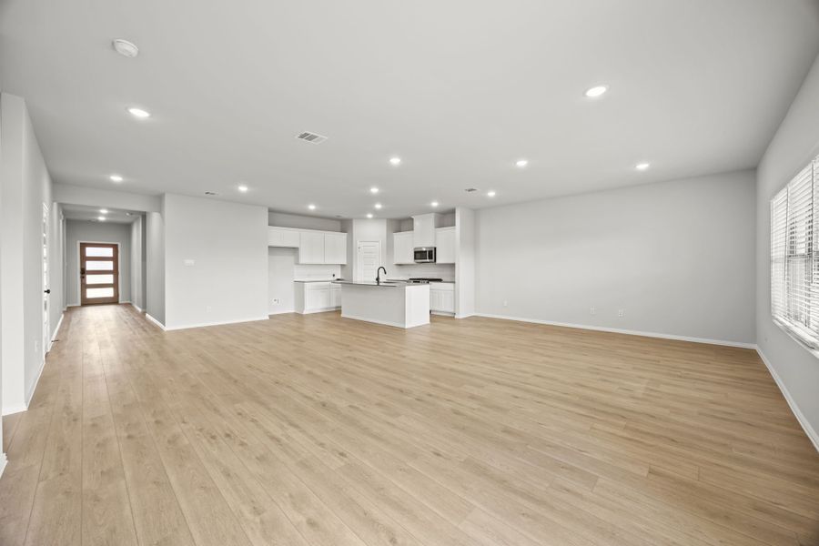 Representative unfurnished interior of a home built from the Jackson by Cambridge Homes in Ribbonwood, Aubrey (Image 11). Representative unfurnished interior of a home built from the Jackson by Cambridge Homes in Ribbonwood, Aubrey (Image 11).