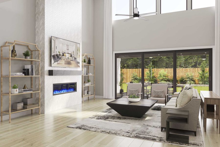 Furnished interior view inside a new home in Harvest Green 75′, Richmond (Image 8).