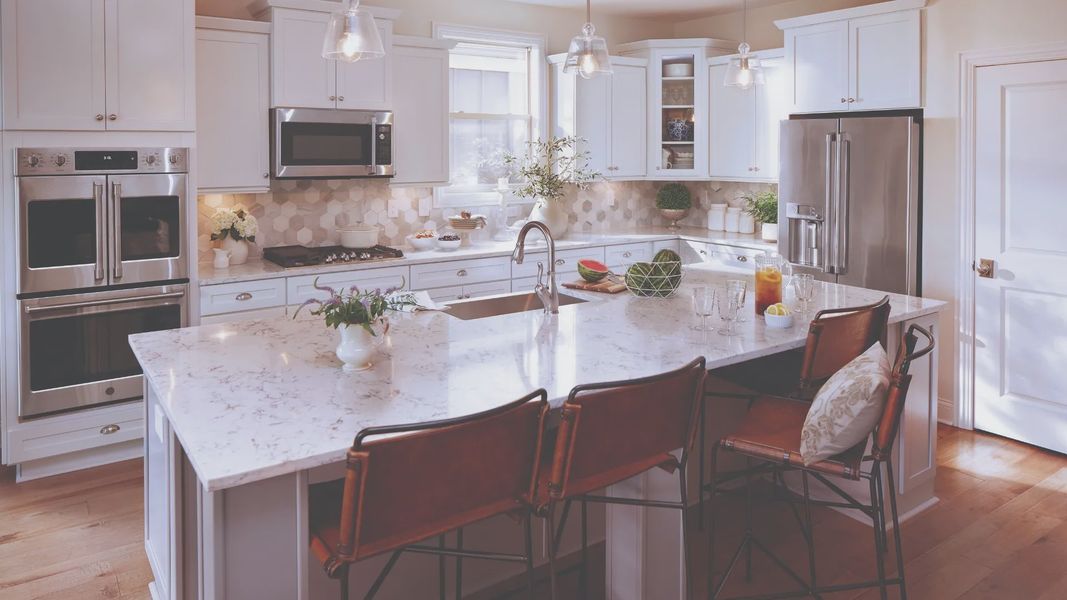 Representative furnished interior of a home built from the Torino by Epcon Communities in The Courtyards at Oak Grove, Durham (Image 9).