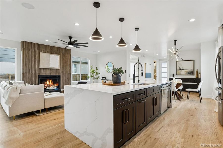 Furnished interior view inside a new home in , Denver (Image 15).