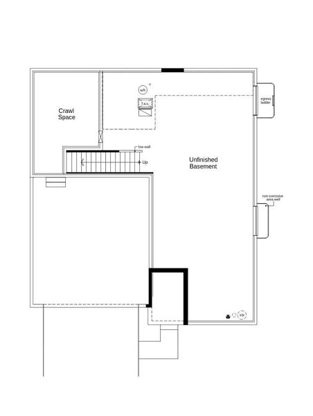 2D floor plan layout of this home in The Nest Reserve at Canyon Creek, Erie, CO (Image 4).
