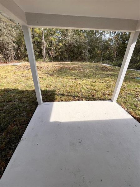 Exterior details and patio area of a home in Flagler Estates, Hastings (Image 2). Exterior details and patio area of a home in Flagler Estates, Hastings (Image 2).