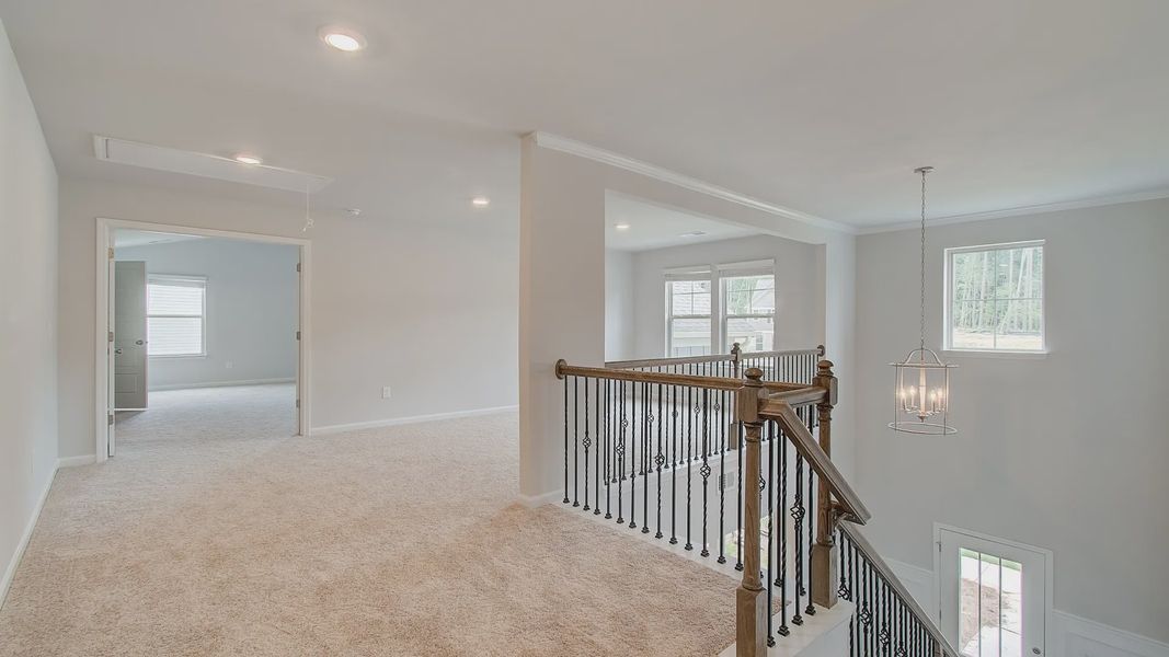Representative furnished interior of a home built from the Meridian II by DRB Homes in Northcroft, Loganville (Image 22).