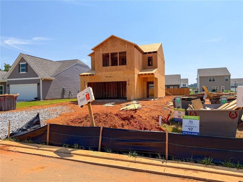 In-progress construction of a new home in , Rockmart, GA (Image 27).