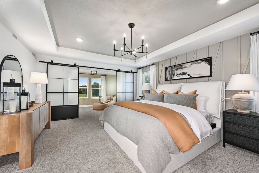 Furnished interior view inside a new home in Estates at Lake Jesup, Sanford (Image 9).