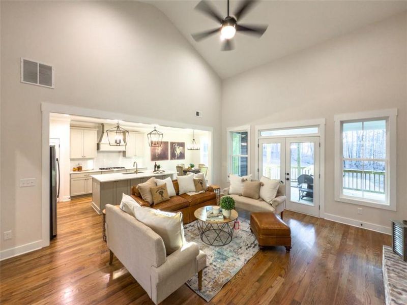 Furnished interior view inside a new home in , Monroe (Image 8). Furnished interior view inside a new home in , Monroe (Image 8).