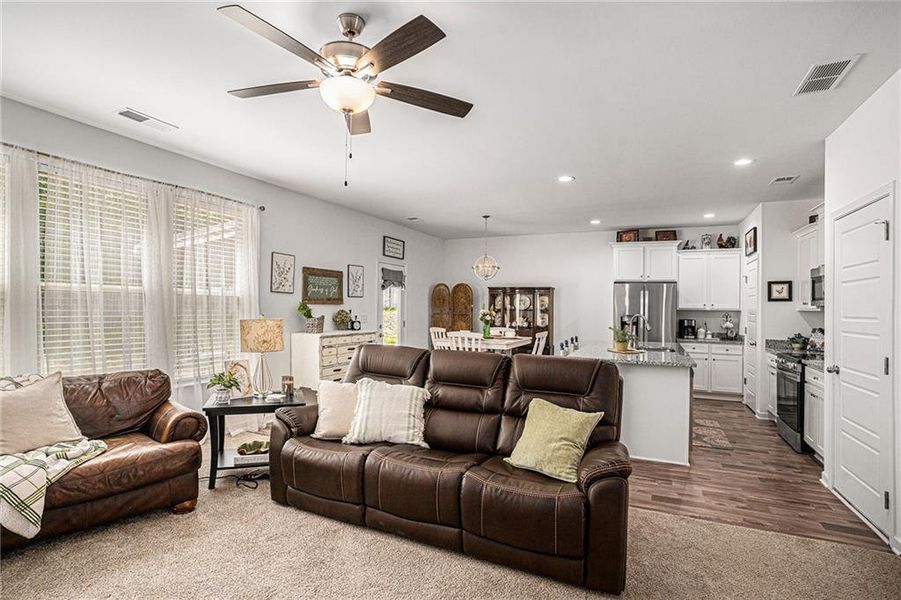 Furnished interior view inside a new home in Vineyard Park, Griffin (Image 12). Furnished interior view inside a new home in Vineyard Park, Griffin (Image 12).