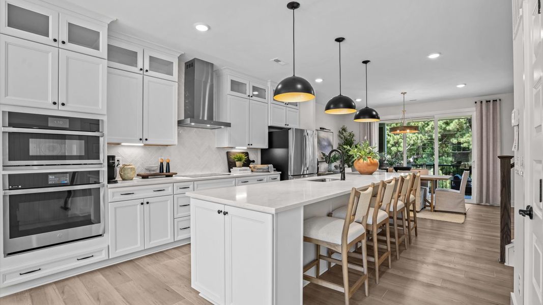 Representative furnished interior of a home built from the Harlow by DRB Homes in Bayberry, Raleigh (Image 21).