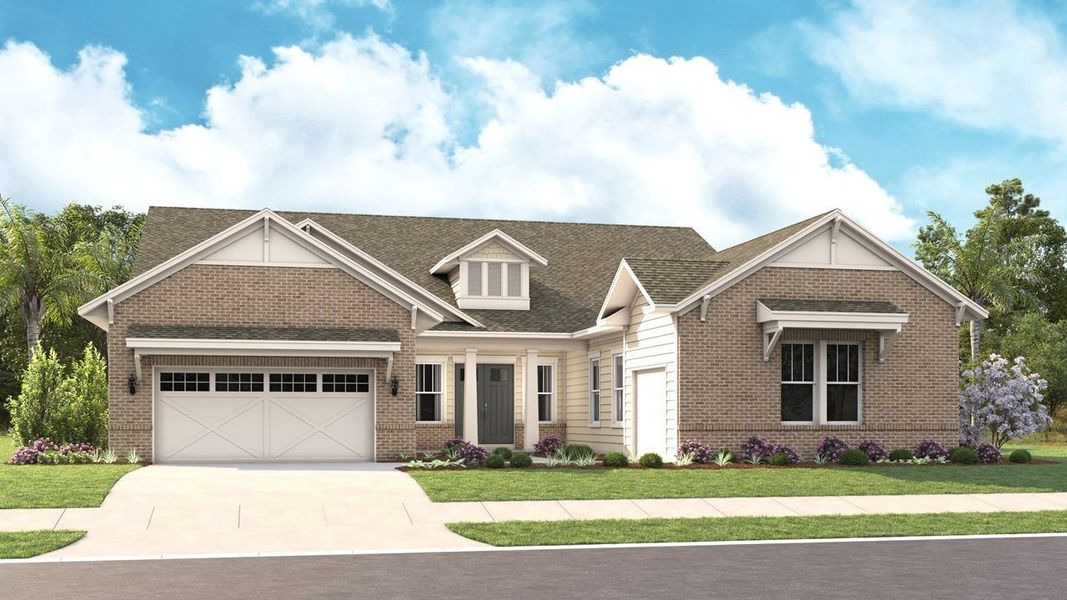 Representative exterior photo of a completed home built from the Valerie by Kolter Homes in Cresswind at Spring Haven, Newnan, GA (Image 23).