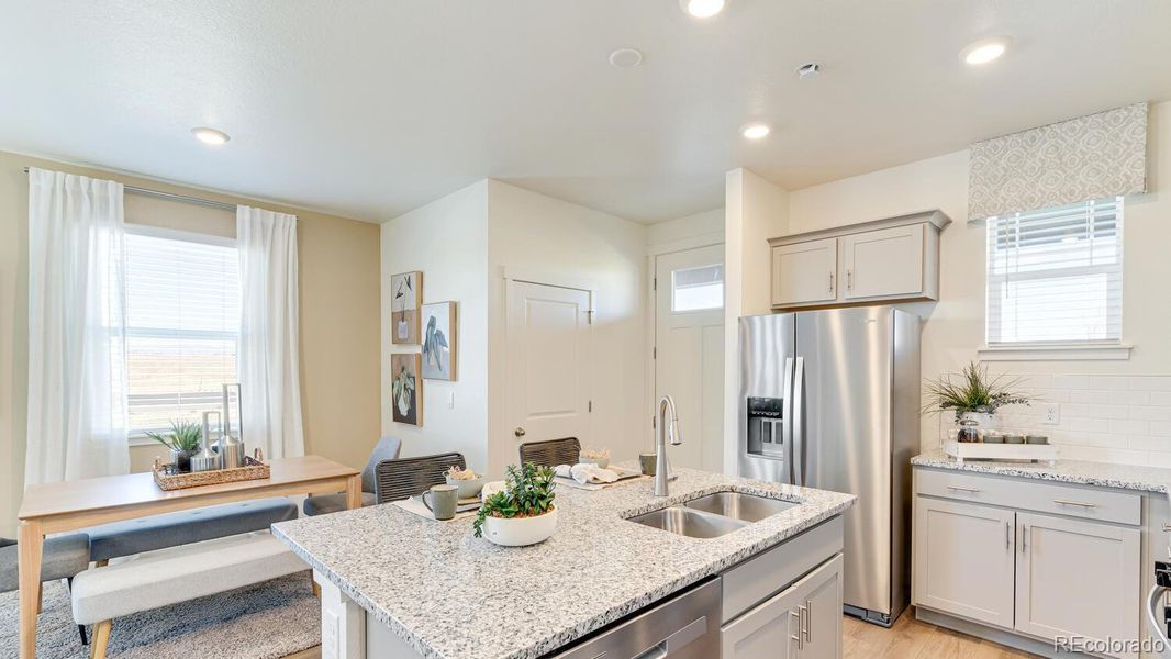 Furnished interior view inside a new home in Revere at Johnstown, Johnstown (Image 8).