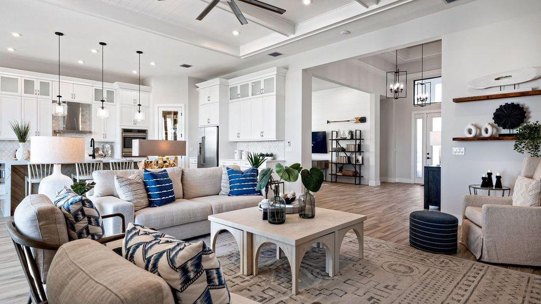 Great Room to Entry - Model Shown from sister community