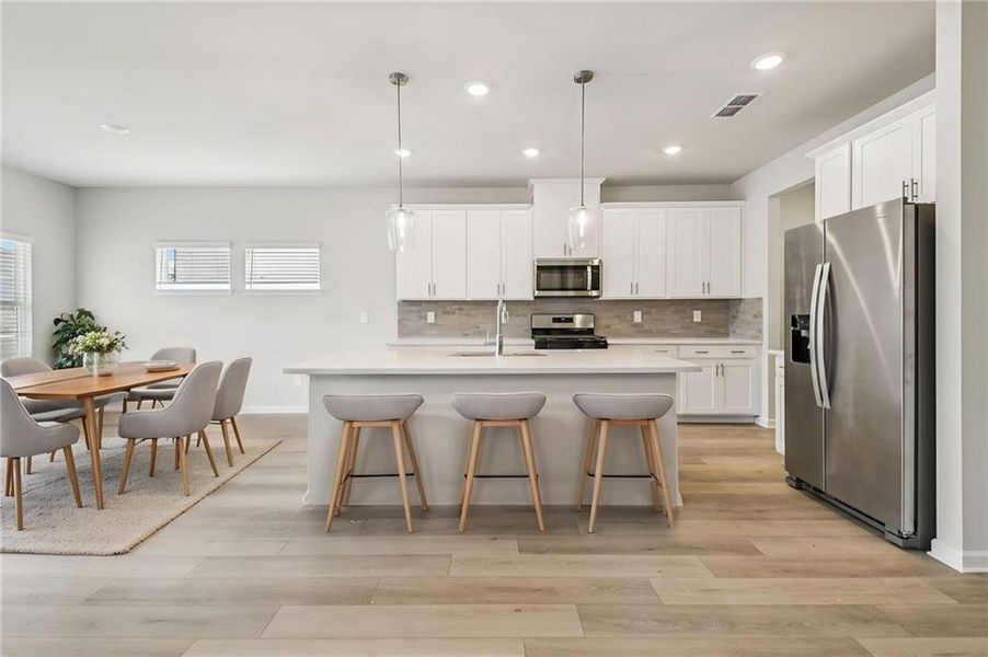 Furnished interior view inside a new home in Creekside at Oxford Park, Fairburn (Image 12).