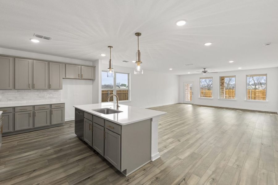 Representative furnished interior of a home built from the Katy Lakes Olive 2192 by Brohn Homes in Katy Lakes, Katy (Image 6).