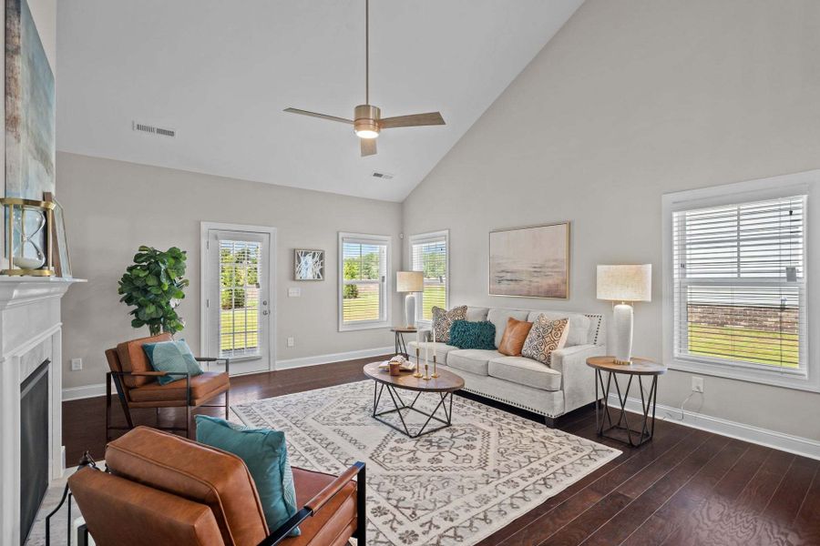 Representative furnished interior of a home built from the Rivermist by Caviness & Cates Communities in Maggie Way, Wendell (Image 178).