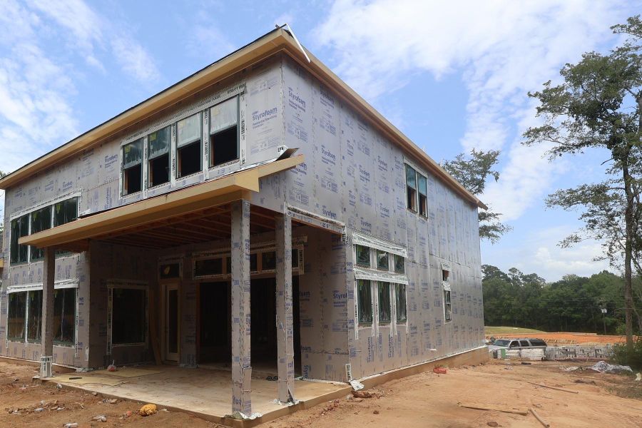 In-progress construction of a new home in , Montgomery, TX (Image 14).