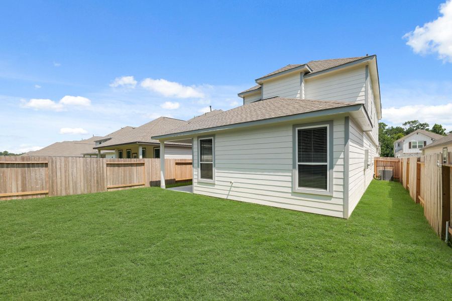 Front exterior of a new home in Cypresswood Landing, Humble, TX, highlighting curb appeal (Image 19).