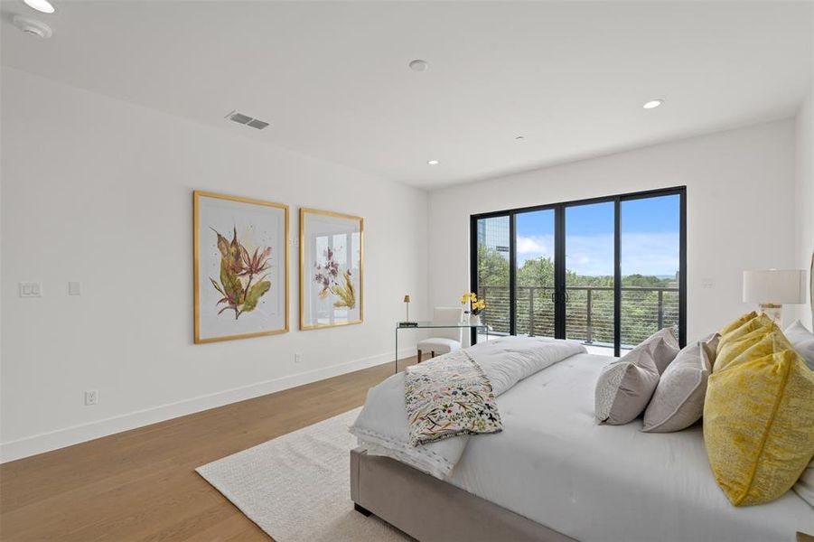 Furnished interior view inside a new home in , Dallas (Image 11).