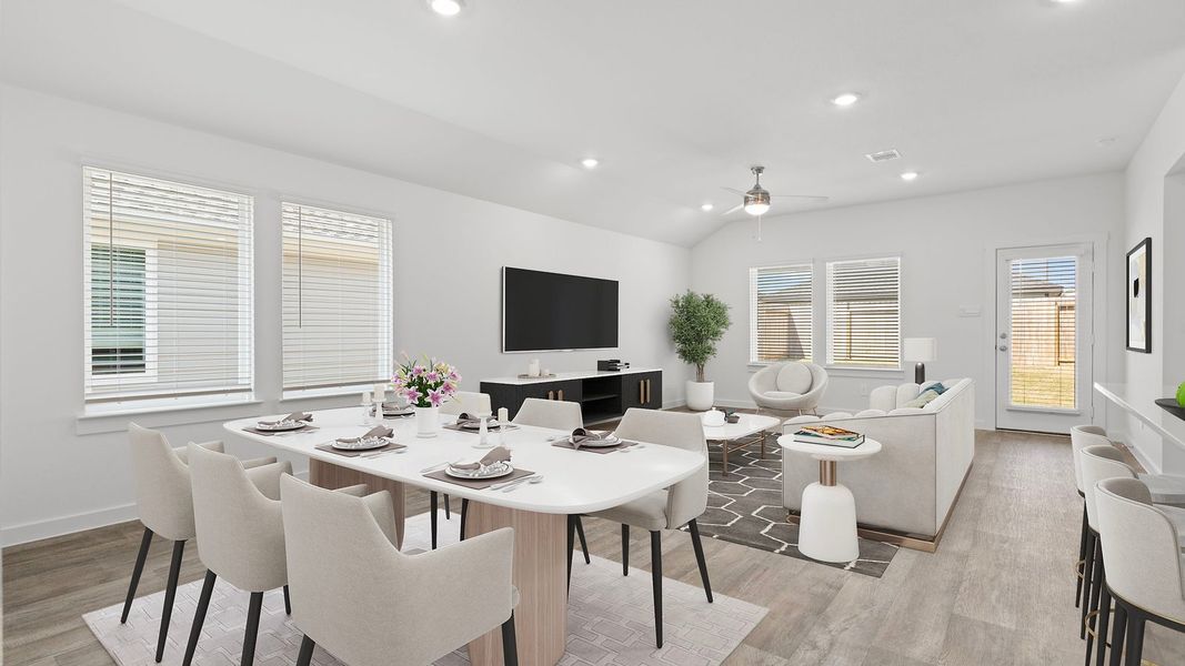 Furnished interior view inside a new home in Tamarron, Fulshear (Image 6).