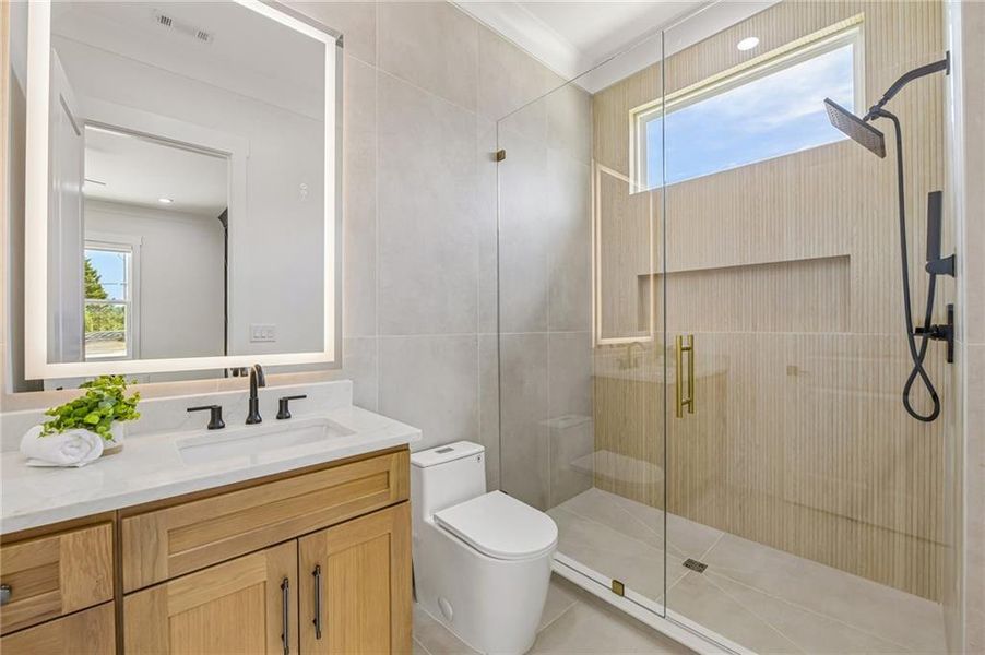 Furnished interior view inside a new home in , Buford (Image 16).