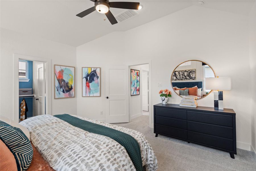 Furnished interior view inside a new home in Elyson, Katy (Image 17).