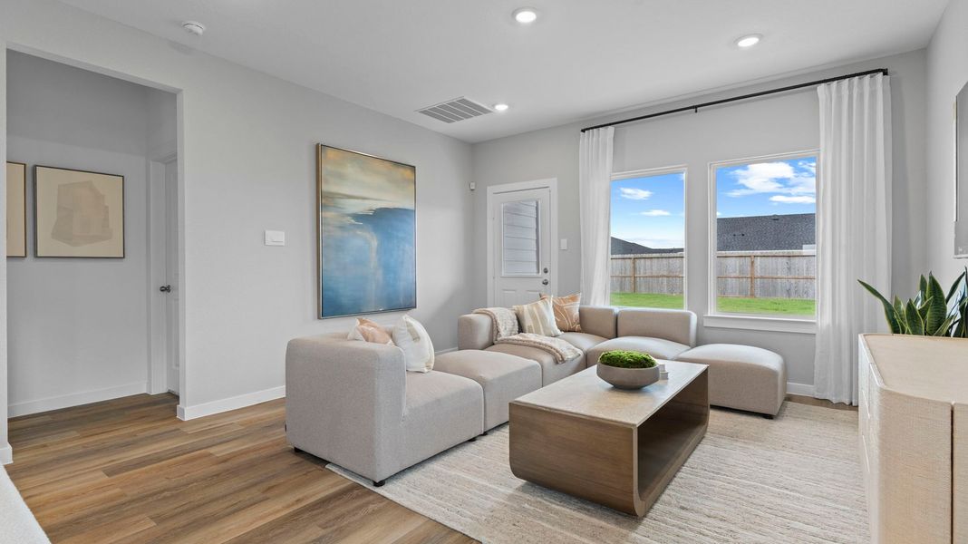 Furnished interior view inside a new home in Lakes at Westland Ranch, League City (Image 11).