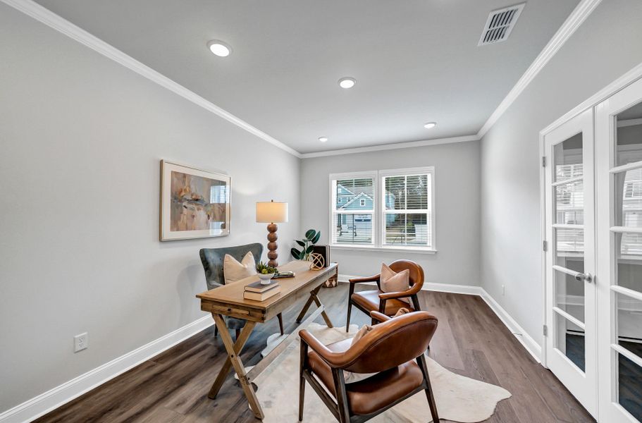 Furnished interior view inside a new home in Monroe Preserve, Chapin (Image 37).