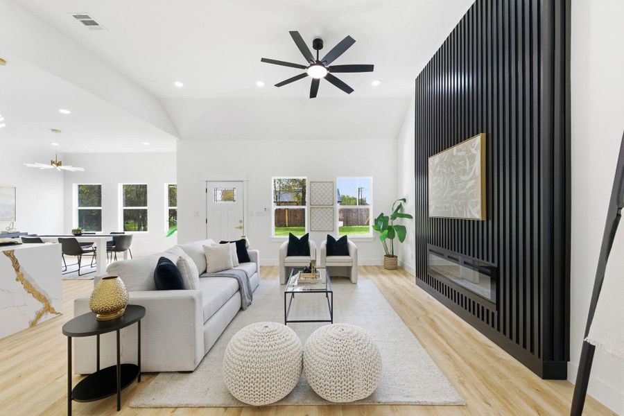 Furnished interior view inside a new home in , Bastrop (Image 6).